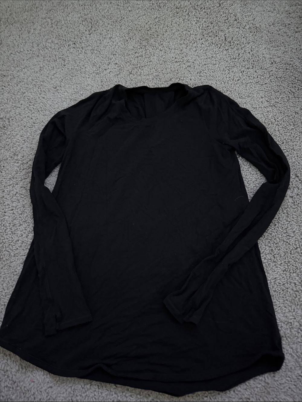 lululemon athletica Black Long Sleeve Crew